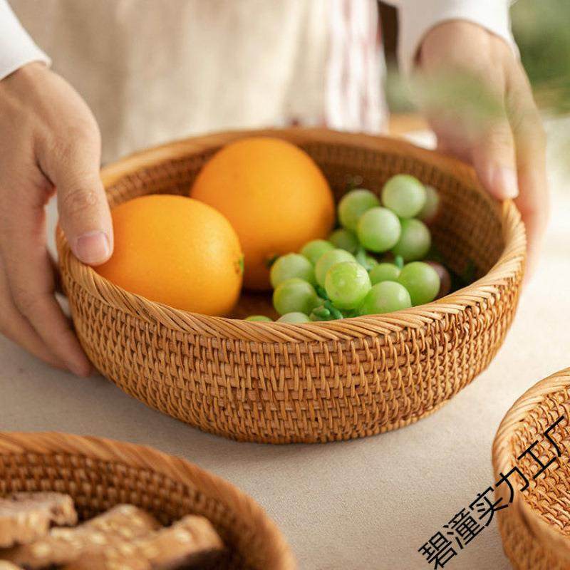 手工藤编水果篮越南竹编收纳筐托盘客厅水果盘草编织筐家用馒头筐,农机/农具/农膜,其它农用工具,淘宝优惠券,粉丝福利购,淘宝优惠卷