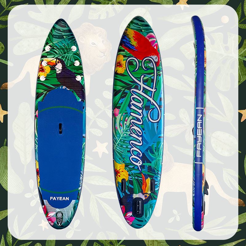 桨板动力冲浪板充气浆板划水板帆板充气船浮板通用竞速滑水板