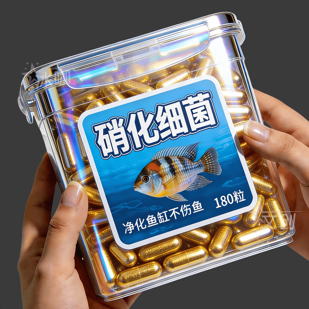 鱼缸硝化细菌胶囊去除腥味水质净化打造空气缸分解鱼粪必备用品