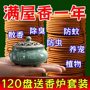 灭蚊王强力驱蚊蝇檀香盘香蚊香驱蚊家用户外酒店卫生间厕所蚊香王