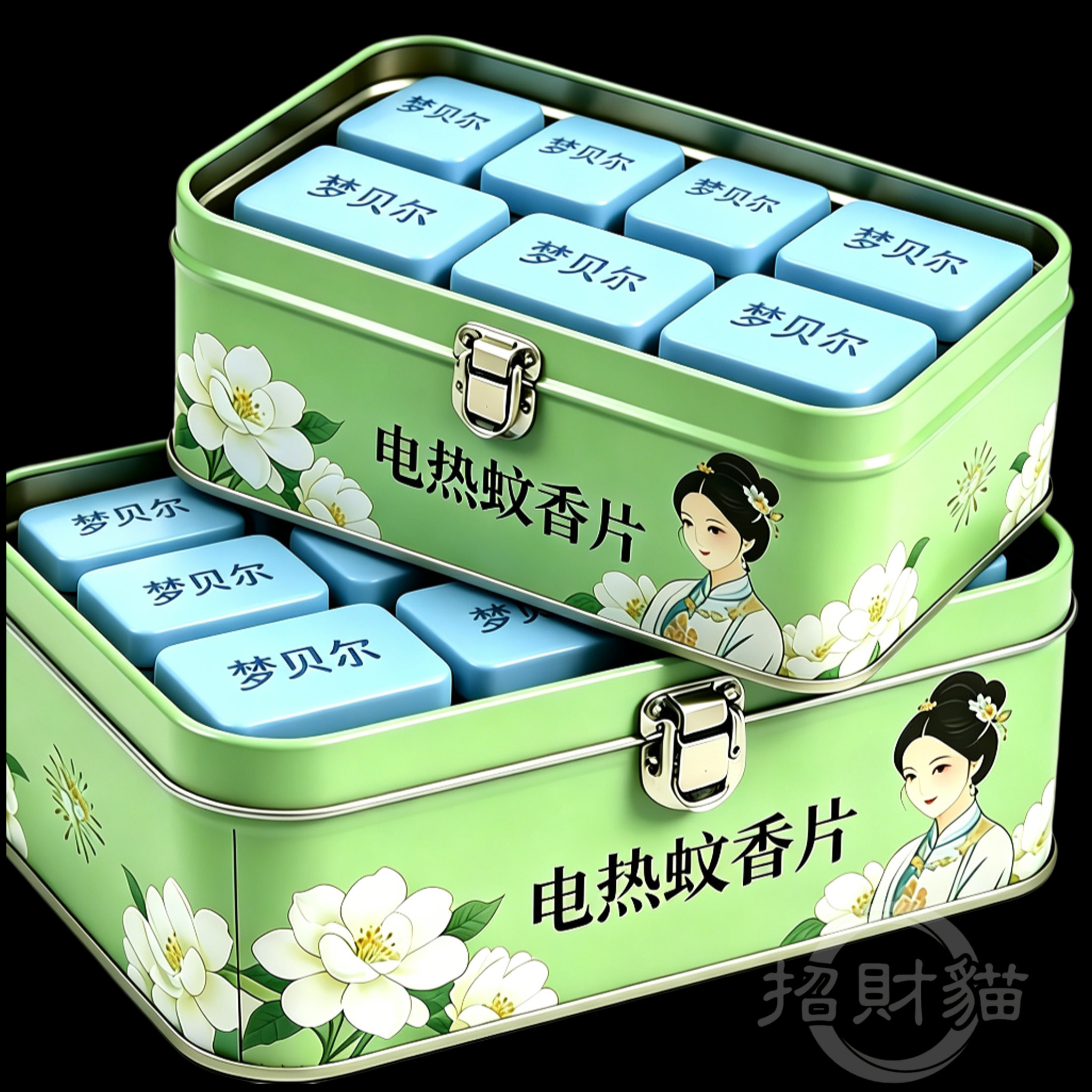 艾草电热蚊香片正品家用室内无味灭蚊片无烟加热器2026新款蚊香片