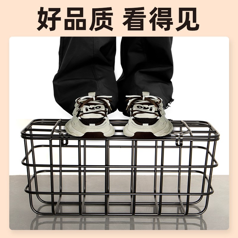 步步先萌宝电动三轮车后t置车筐放东西神器置物储物改装饰配件大