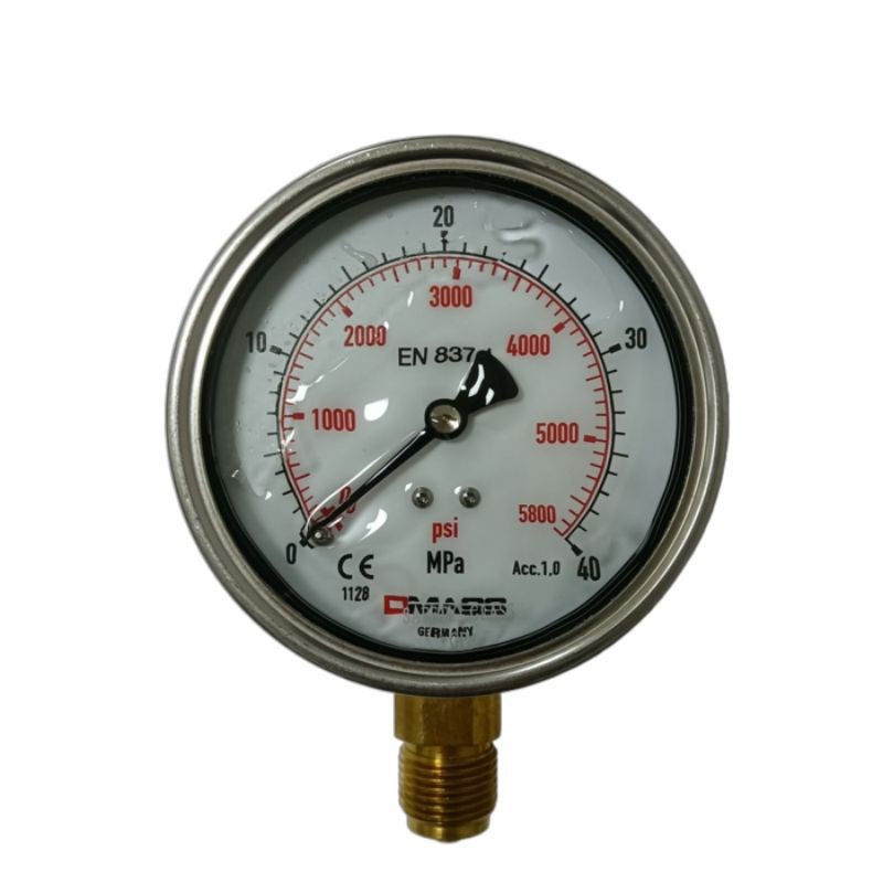 玛仕压力表EN837-1 MBB10B-250-1I-Z 25mpa油压表YN100