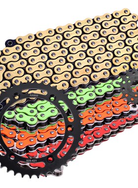 适用铃木DR650 SEp 96-22大链轮小飞齿前后牙盘油封链条套链三件