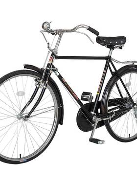 推荐上海牌老式28寸26自行yz车二八大杠复古单车轻便成人老人男女