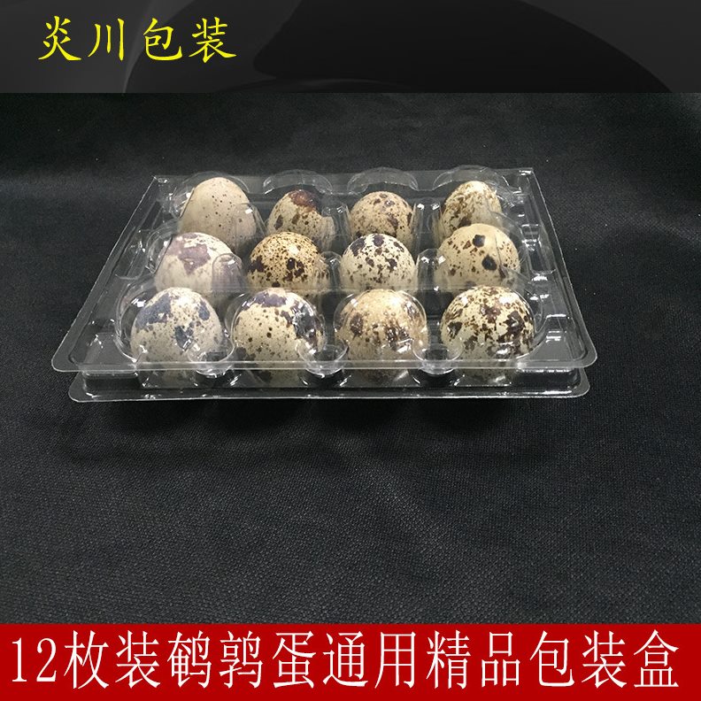 包邮12枚鹌鹑蛋托全新PVC塑料一次性鹌鹑蛋托禽蛋鸟蛋包装盒