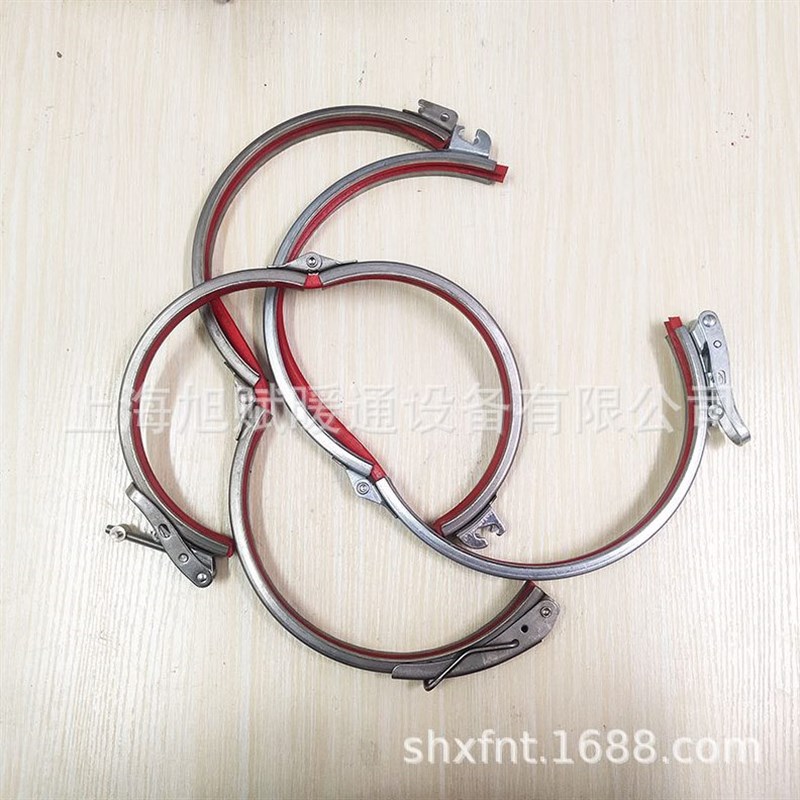 镀锌风管抱箍不锈钢管卡快v速可调卡箍密封桶箍翻边管快卡布袋固