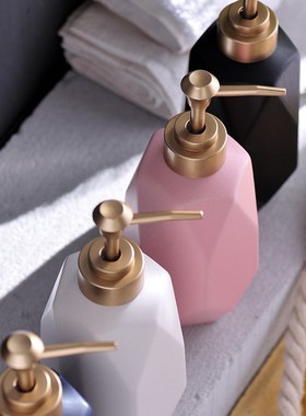 陶瓷洗手液瓶子m家用酒店宾馆分装乳液瓶洗发水沐浴露瓶