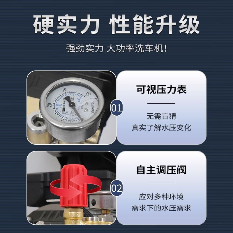 科球大功率洗车机商用p家用洗车店养殖场220V强力清洗高压水泵自