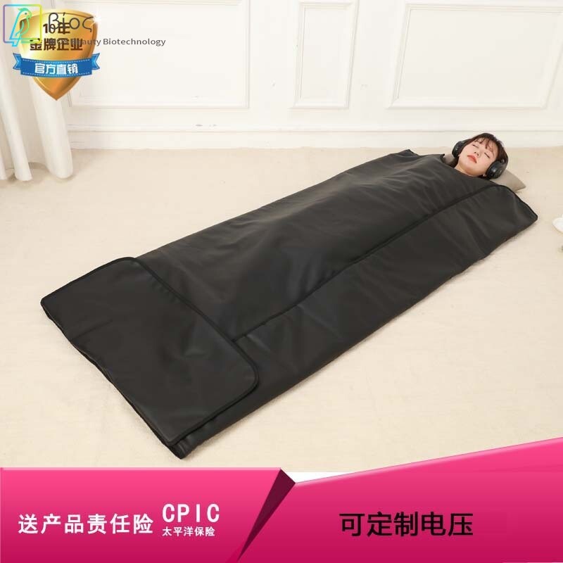 源头厂家远红外线黑色汗蒸毯排酸毯桑拿毯发汗L一温区手柄110v电