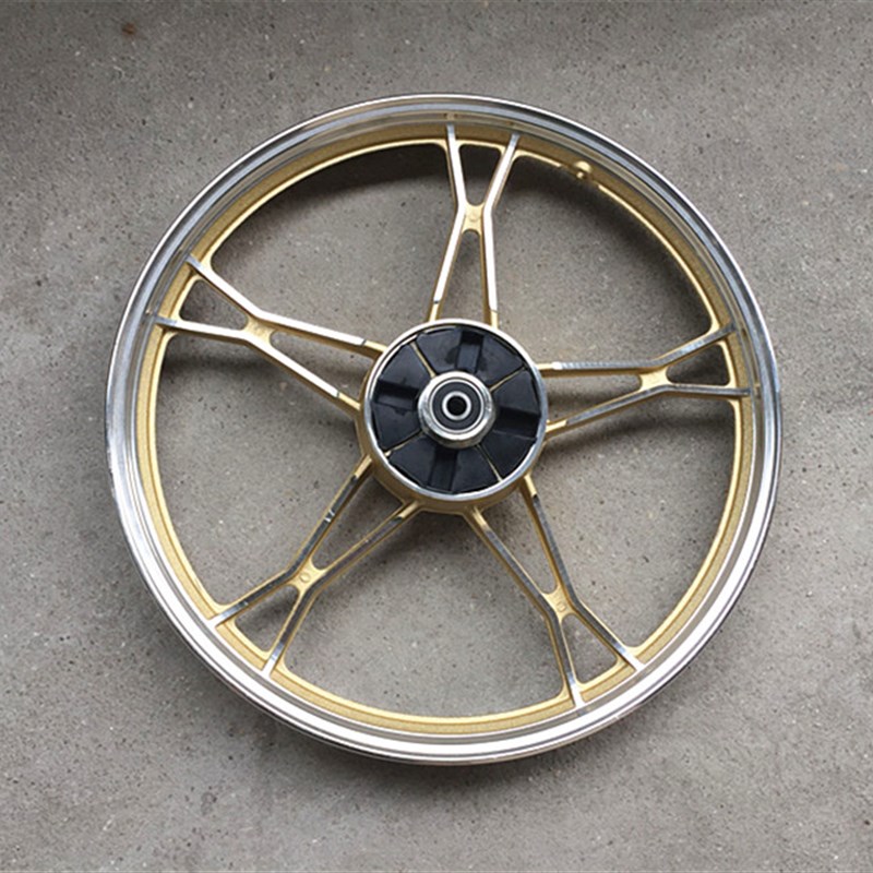 弯梁车摩托车助力车JH70改装铝轮毂后钢圈I大阳DY100 110后轮圈