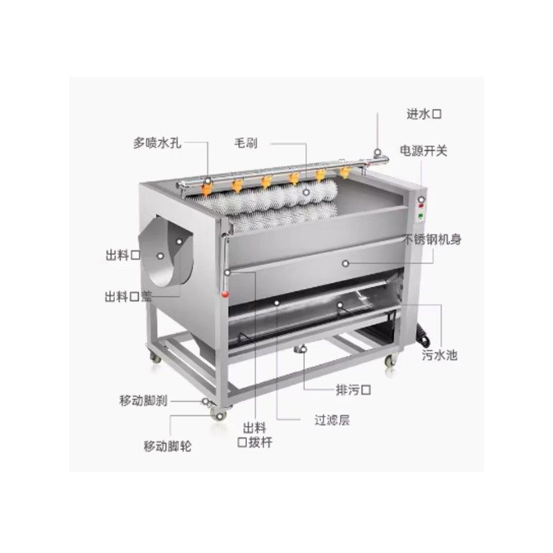 机猪蹄荸荠花生红枣毛脱生姜辊刷清洗头去皮萝卜地瓜魔Z芋土豆莲,清洗/食品/商业设备,去皮机,淘宝优惠券,粉丝福利购,淘宝优惠卷