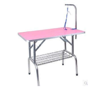 宠物美容台家用美容桌大小号不锈钢折I叠便携桌狗手术台洗澡台