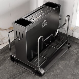 厨房刀架置物架放菜刀筷子砧板锅C盖菜板多功能壁挂刀具一体收纳