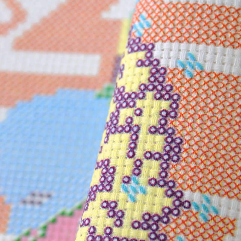 ks十字a绣2023新款客厅线绣情侣结婚简单绣清新小件可爱恩恩爱爱