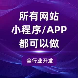 网站建设设计优化APP软件微信小程序 开发商城建设