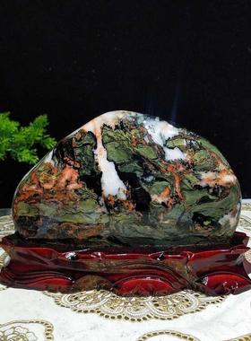 奇石天然青海七彩石原石黄河石头家居玄关客厅观赏桌面摆件包邮