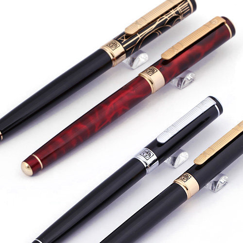 pimio 毕加i索PS-902绅士纯黑金夹 银夹铱金笔/钢笔/墨水笔 玛瑙