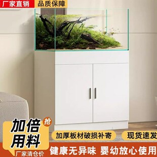 轻奢鱼缸底柜客厅家用中小型鱼缸底座水族M箱超白龟缸承重落地柜