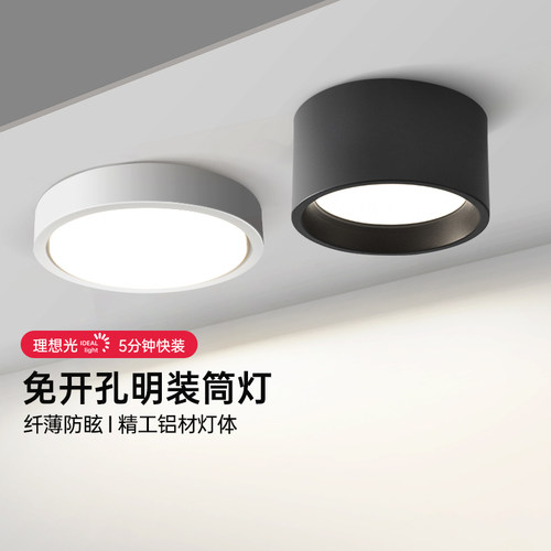 箭牌免开孔筒射灯明装天花过道灯