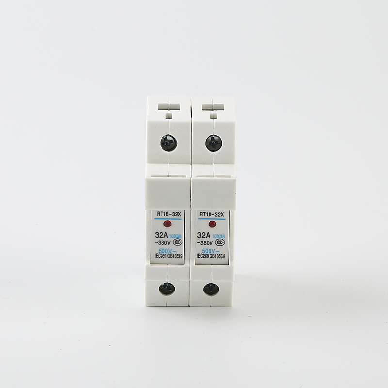 银森新款保险丝熔断器底座RT18-32X带指示灯导轨式底座1P/2P/3P