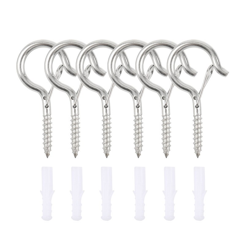 Q形挂钩悬挂吊篮吊钩螺丝 防脱落黑螺纹吊钩螺栓问号勾彩灯羊眼钩,办公设备/耗材/相关服务,办公线材,淘宝优惠券,粉丝福利购,淘宝优惠卷