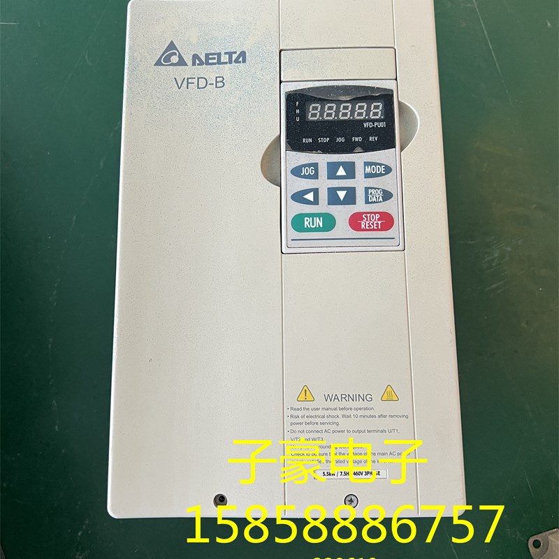 台达VFD-B变频器VFD055B43W 380V 5.5KW 质量包好 原装拆机实物图