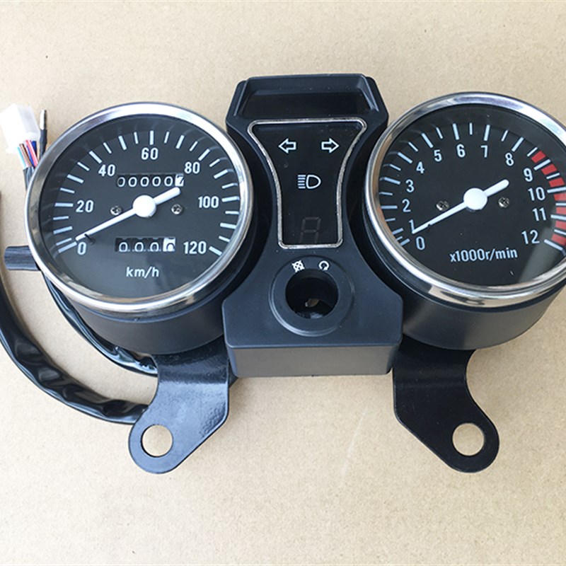 建设JS48Q助力摩托车110型弯梁建设嘉陵50燃油弯梁助力摩托车仪表