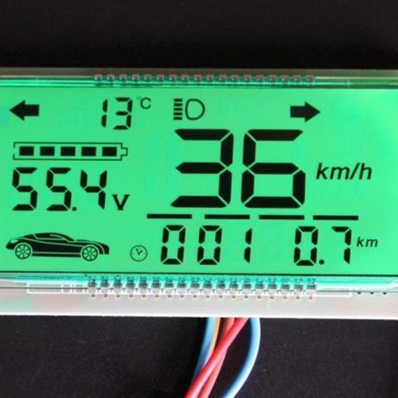 电动车液晶仪表电压表速度里程表lcd改装铅酸锂电池48v60v72v84v