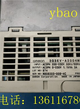 变频器 3G3EV-A2004 3G3EV-A2004M 0.4KW 220V 原装拆机 现货