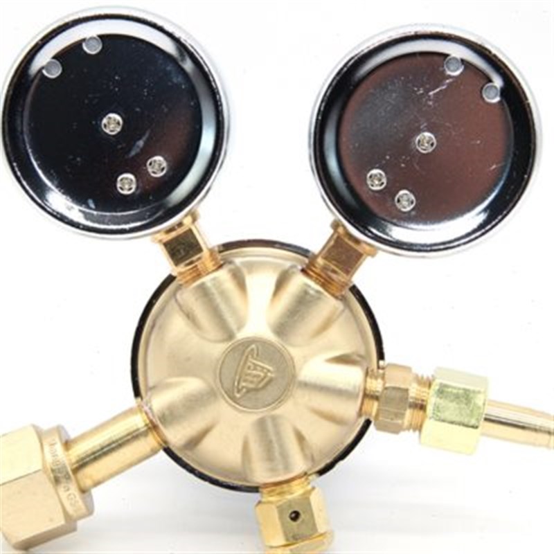 上减牌YQHE-5 25*1氦气钢瓶气体减压器调压阀压力表上海减压器厂