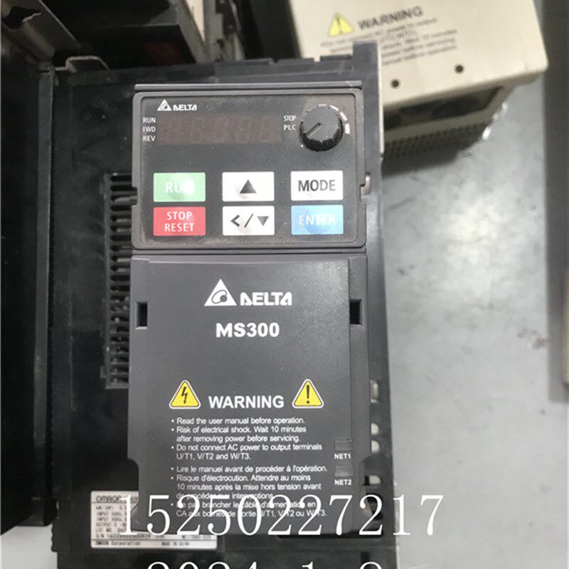 拆机台达MS300系列变频器VFD1A5MS43ANSAA 0.4KW 380V功能包好