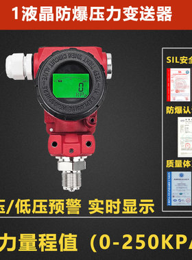 工业商用瓦斯压力警报器自动切断阀管道压力低压高压探测警报器