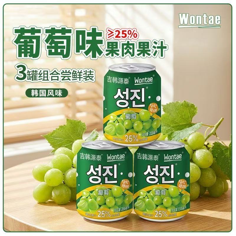 吉韩源泰韩式风味果肉果味饮料