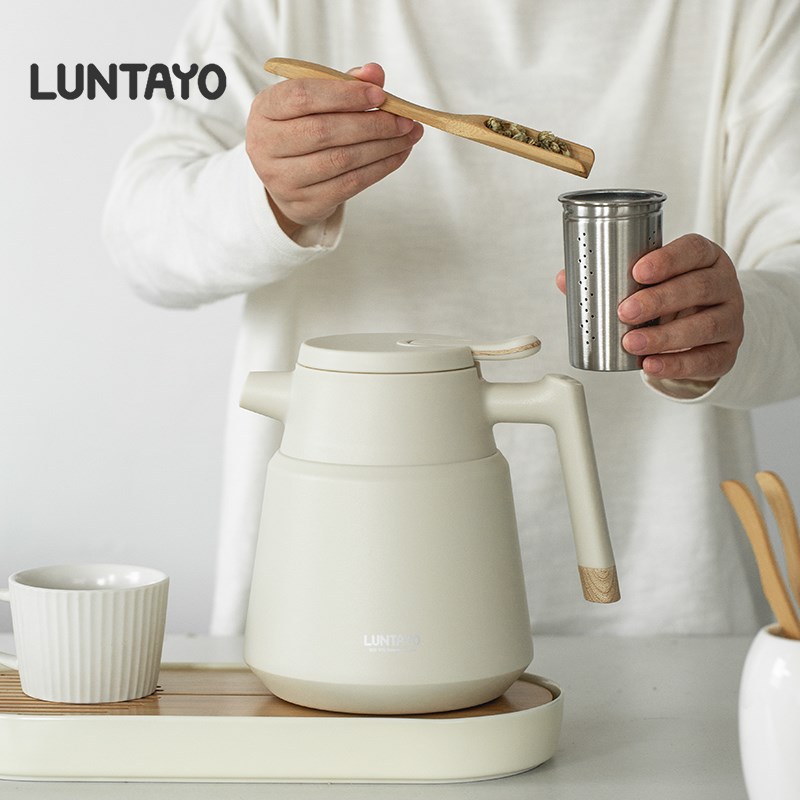 焖茶壶luntayo老白茶u闷泡壶316不锈钢茶水分离家用泡茶保温壶