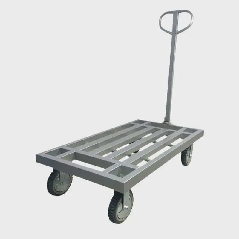 光宸钢管平板f手推车拉货地牛式拖车推货车小推车大轮车间仓库拉