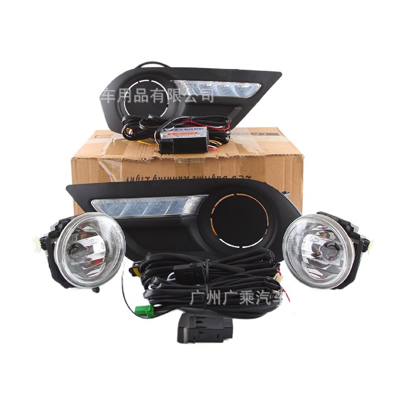 适用五十铃日行灯2015-2016MU-X带双向功能ULED日行灯雾灯