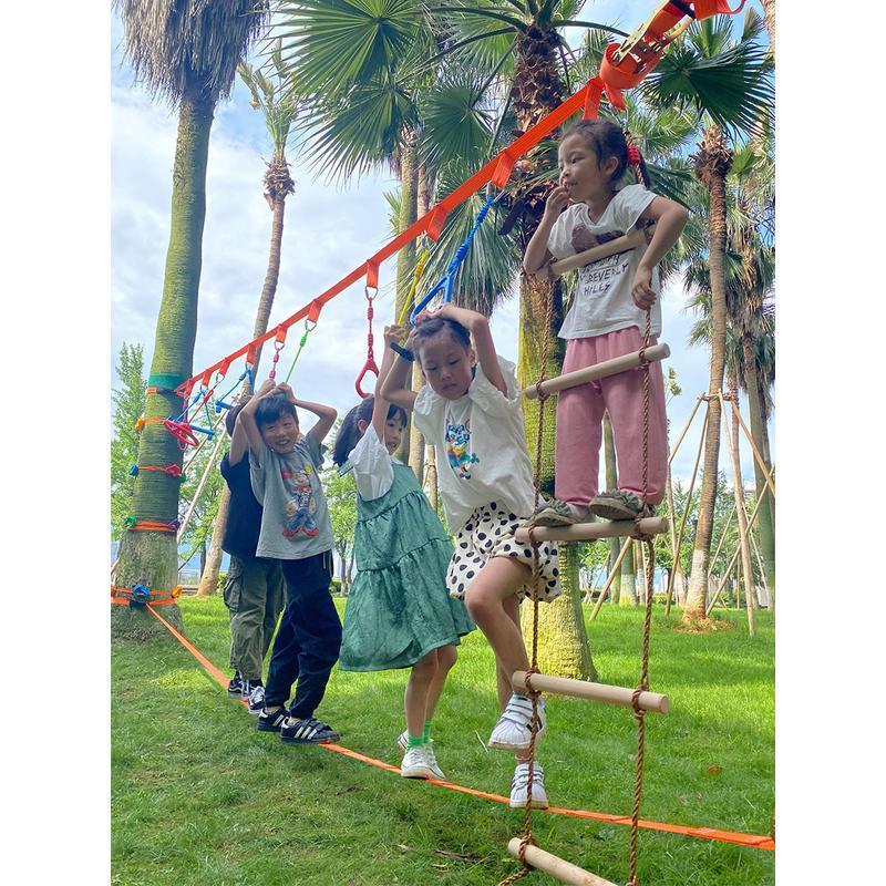 幼儿园户外活动儿童体能训练器材体适能运动攀爬秋千室内悬挂绳子