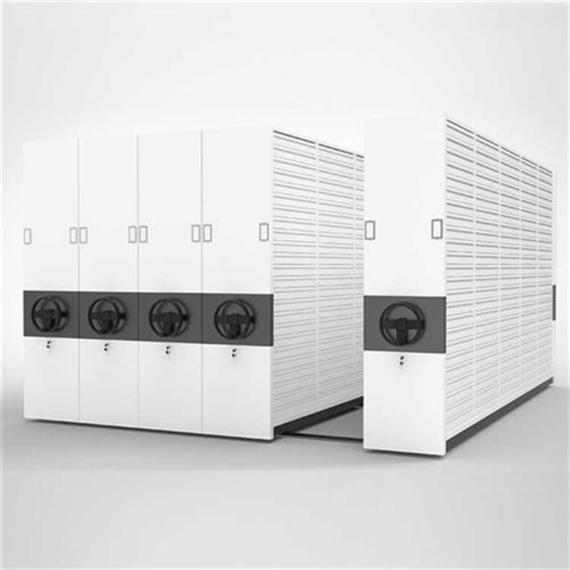 档案室办公家具库房手r摇档案密集柜可移动轨道式密集档案架价格