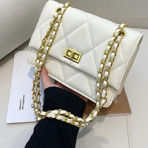 菱格链条小方包女新款时尚百搭