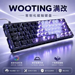 【正品授权】Wooting60HEV2满改客制化定制DIY磁轴游戏键盘八宝轴