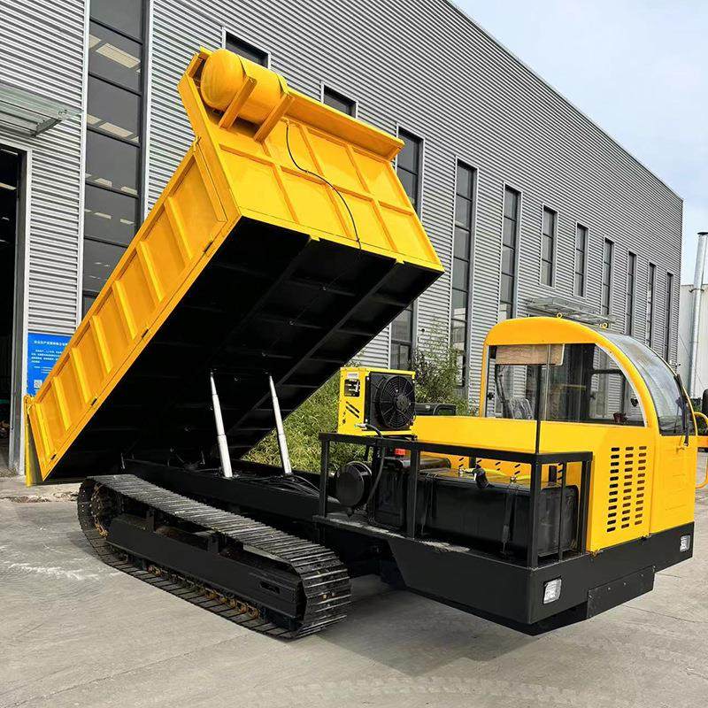 10吨矿用履带运输车沙漠大吨位履带爬山虎可旋转升降履带翻斗车