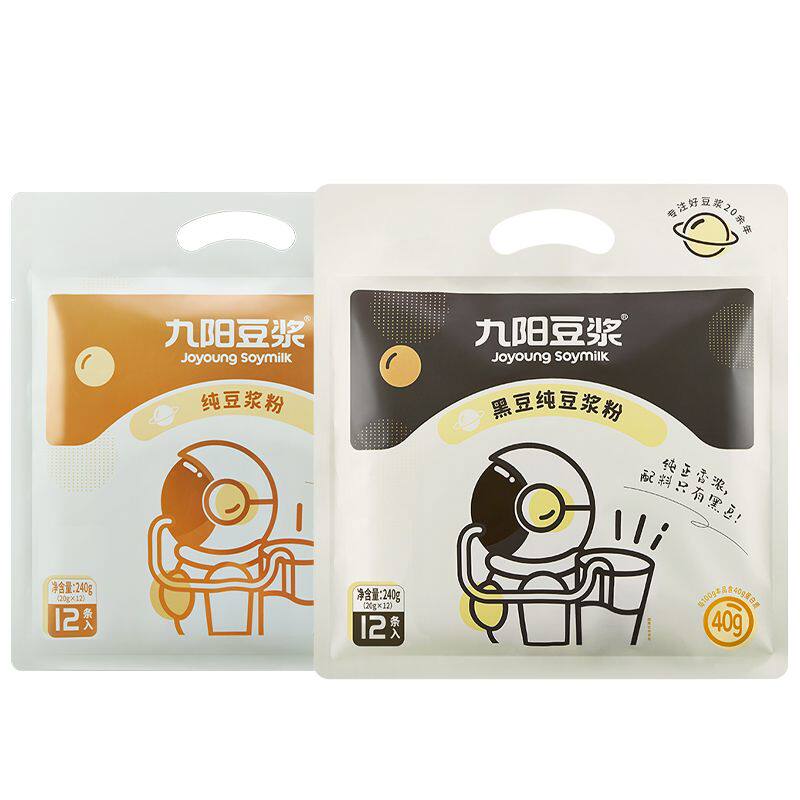 九阳豆浆纯豆浆粉太空豆浆高蛋白原味无添加健身早餐240g