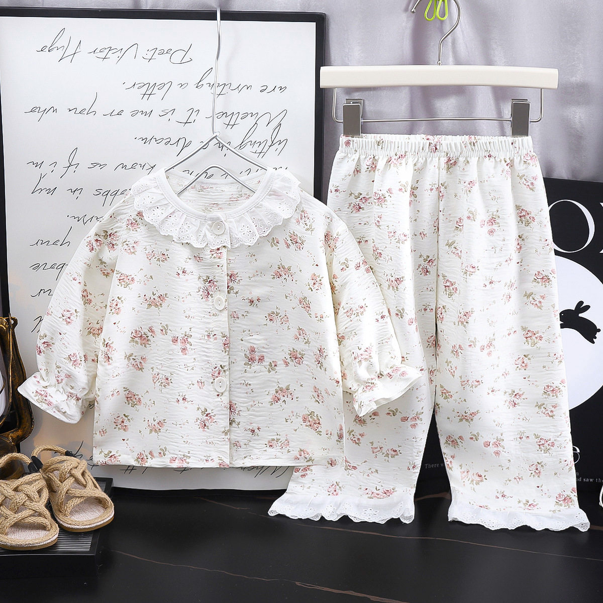 女童家居服套装新款宽松