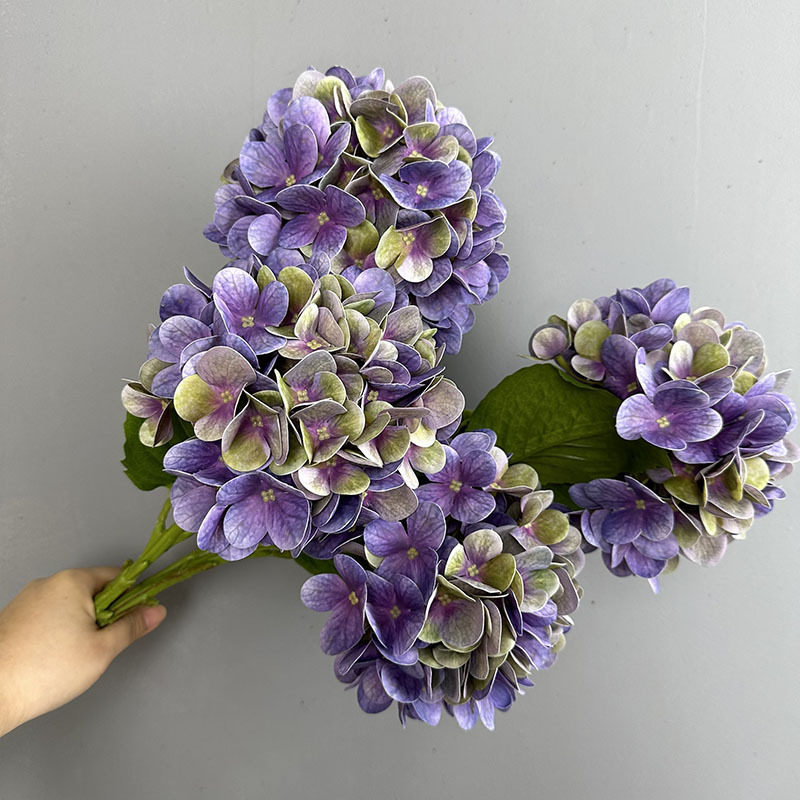 仿真绣球花3D打印胶片蓝