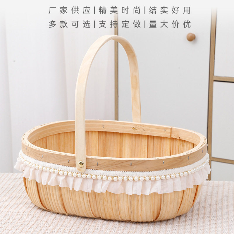 母亲节鲜花篮妇女野餐篮