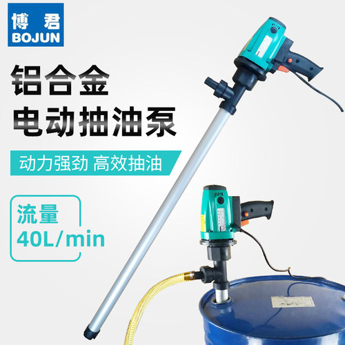 博君电动抽液泵柴油加油泵220V大功率加油机手提式抽油泵