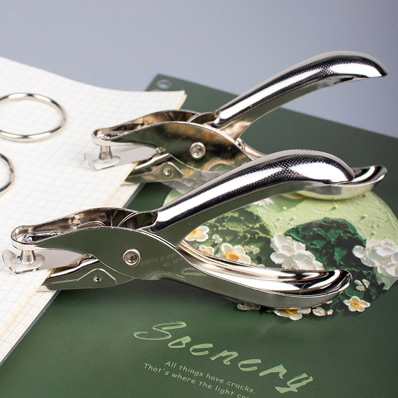 打孔器单孔打孔机可携式手握式打孔钳铁环活页打孔装订文具6mm圆