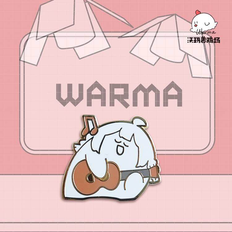 现货沃玛养鸡场warma灭火器三角猫金属徽章装饰挂件生日礼物可爱