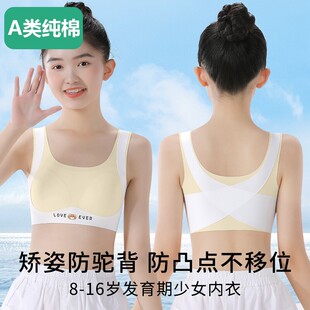 全棉女童内衣发育期小学生初中生小女孩大童小背心12岁11儿童文胸